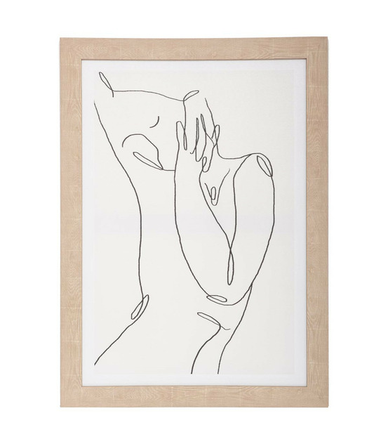 Tableau toile murale encadrée imprimée visage 50 x 70 cm