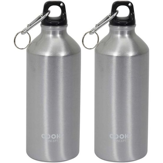Bouteille de transport simple paroi 60 cl (lot de 2)