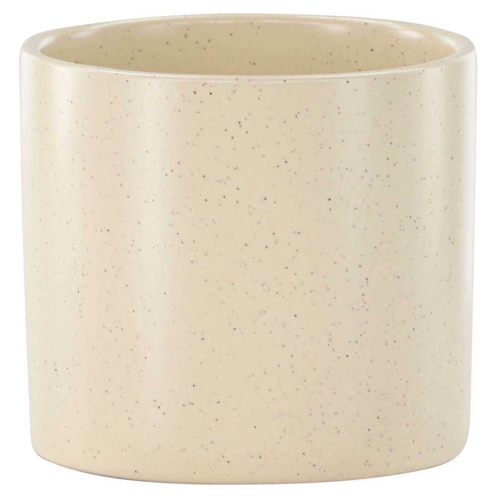 Cache pot en grès sane 11x10 cm beige
