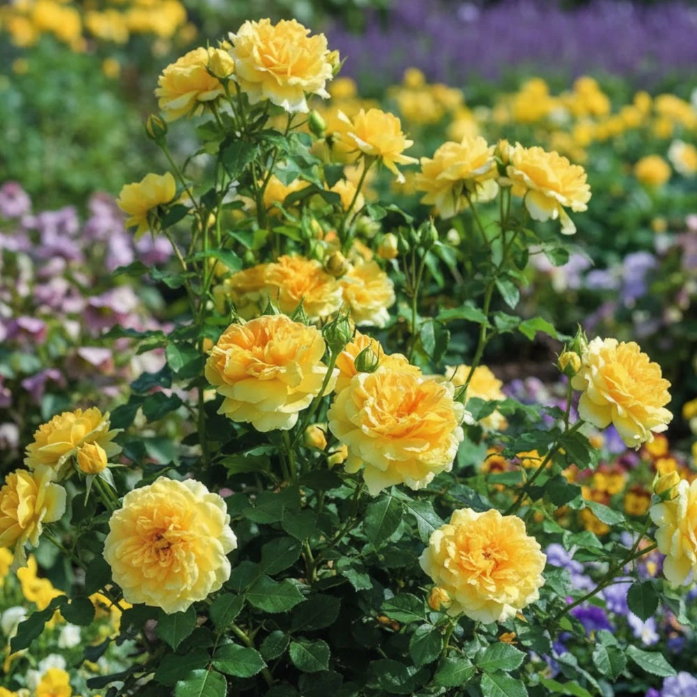 Rosier ancien molineux® 'ausmol' pot de 3l - 20/40 cm