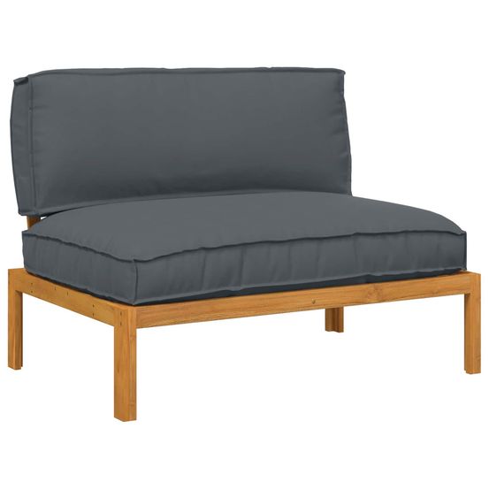 Ensemble de canapés avec coussin anthracite 120 x 92 x 69 cm