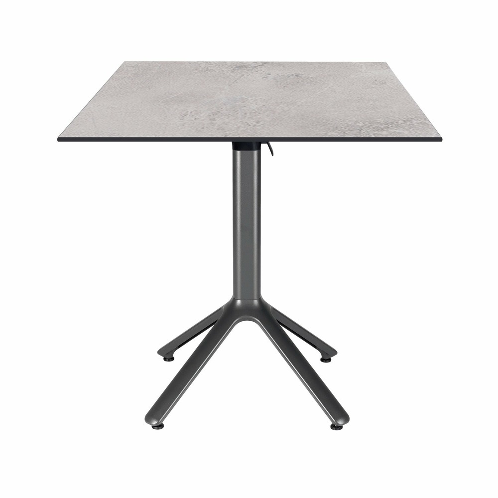 Restootab - table pliable nemo pour intérieur/extérieur pierre claire 70x70