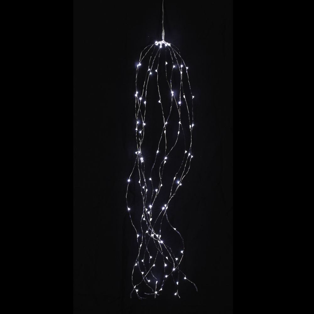 Guirlande spirale 10 blanches led blanche