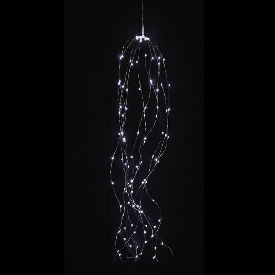 Guirlande spirale 10 blanches led blanche