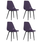 Chaises de salle à manger 4 pcs violet pp