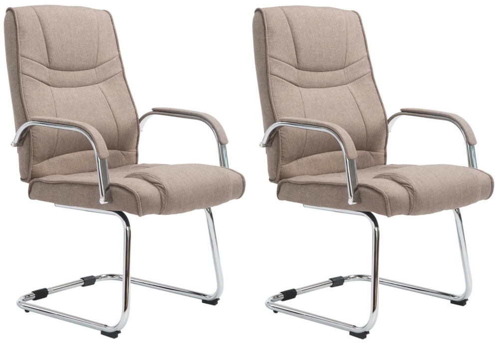 Lot de 2 chaises attila tissu