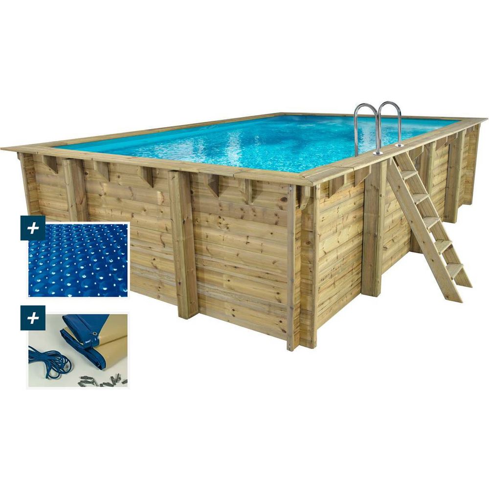Piscine bois rectangle 