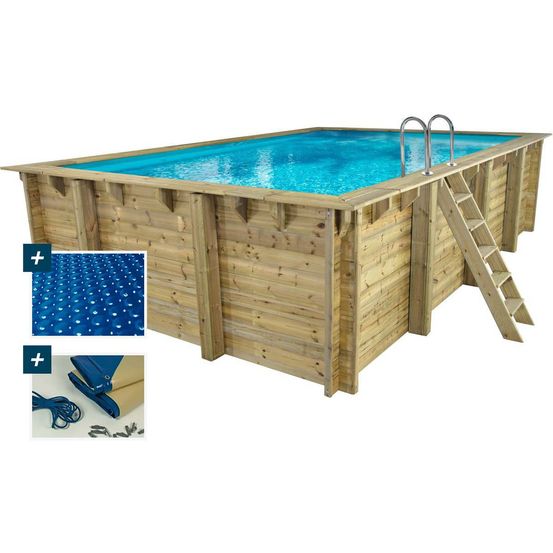 Piscine bois rectangle