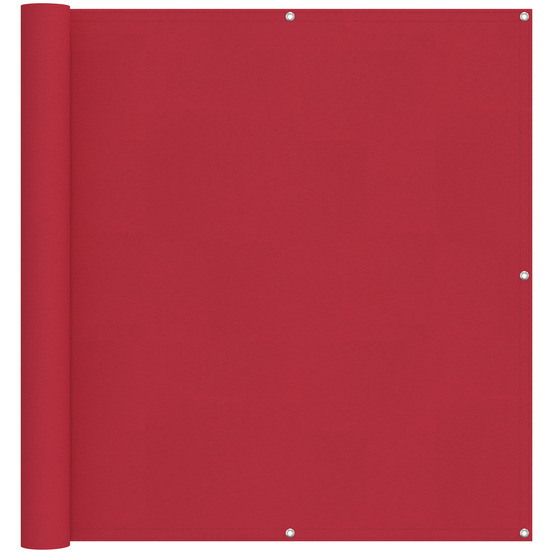 Écran de balcon rouge 110 x 200 cm tissu oxford