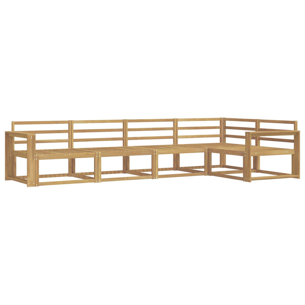Ensemble de canapés d'extérieur 5 pcs blanc