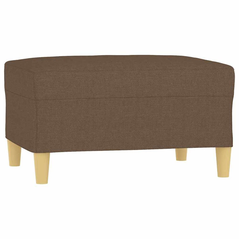 Repose-pied marron 70x55x41 cm tissu