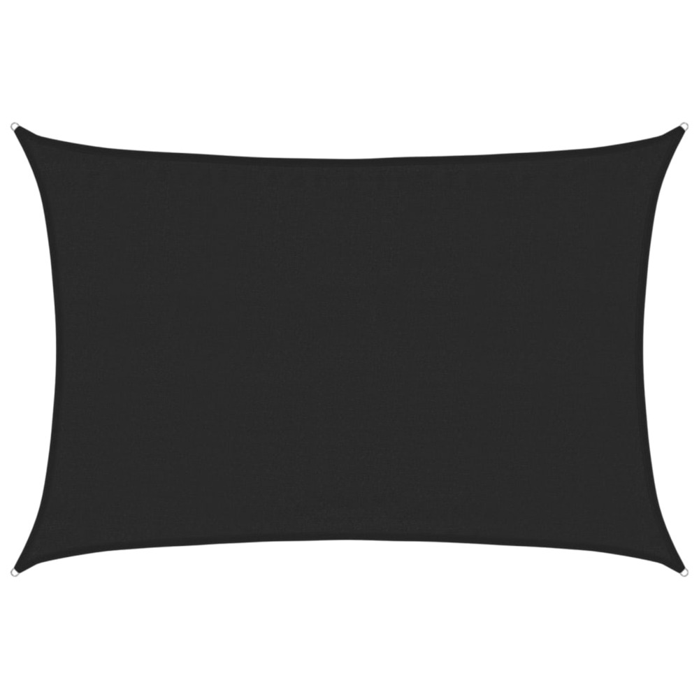 Voile d'ombrage 160 g/m² noir 3,5x4,5 m pehd