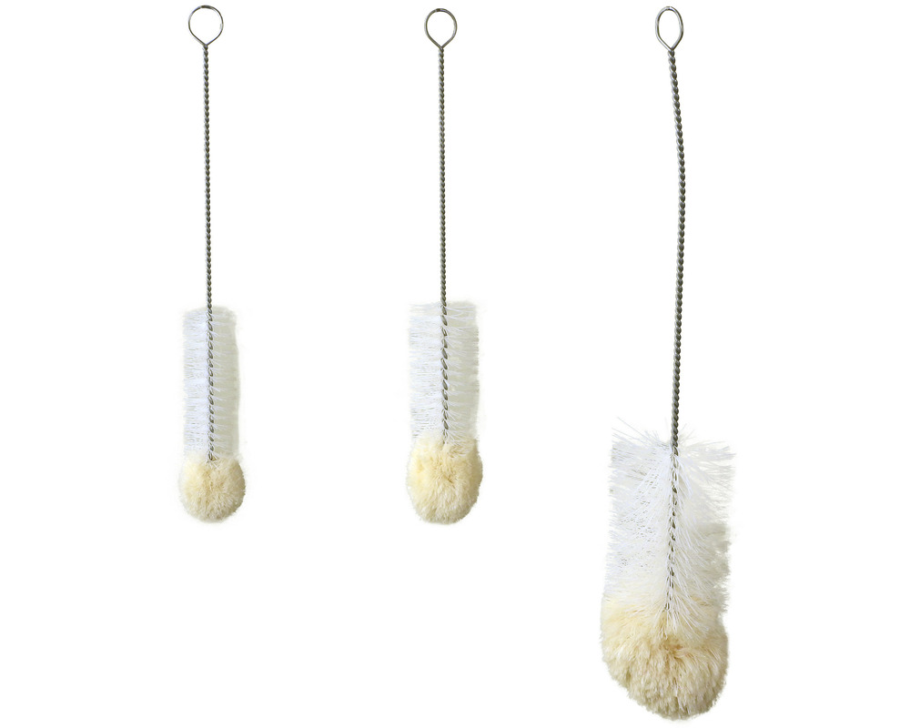 Goupillon brosse flexible de nettoyage pour mangeoire et abreuvoir • grand modèle