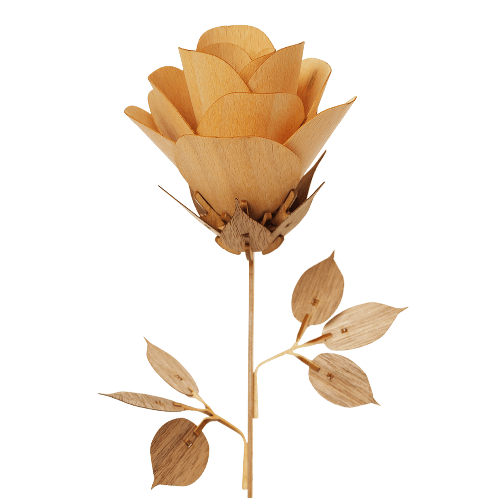 Maquette de fleur en bois à assembler – rose | valentina