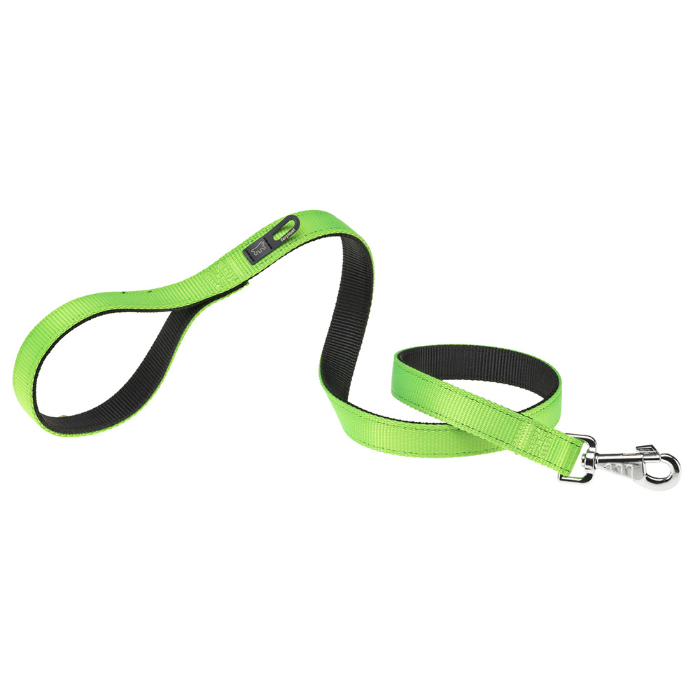 Dual g15/110 colours laisse chien 15 mm x l 110 cm vert