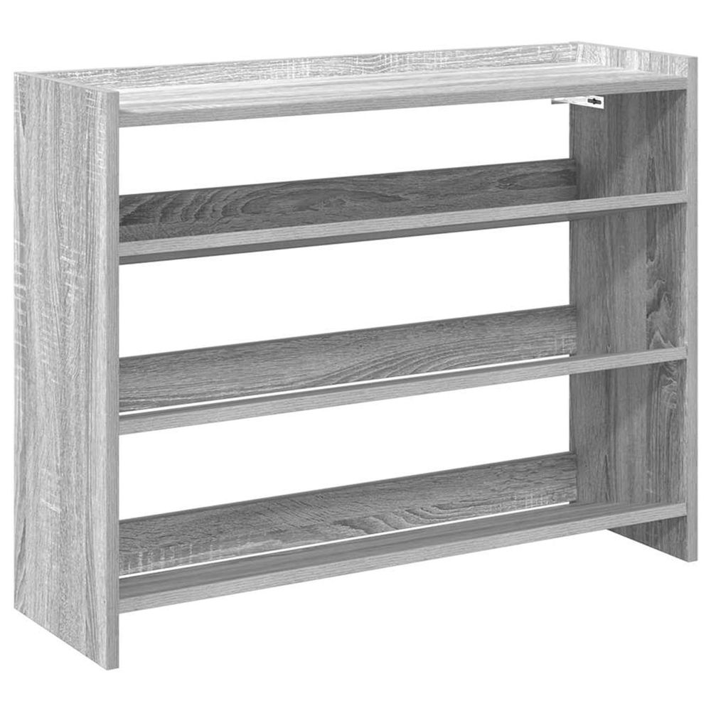 Étagère à chaussures sonoma gris 80x25x62 cm bois d'ingénierie