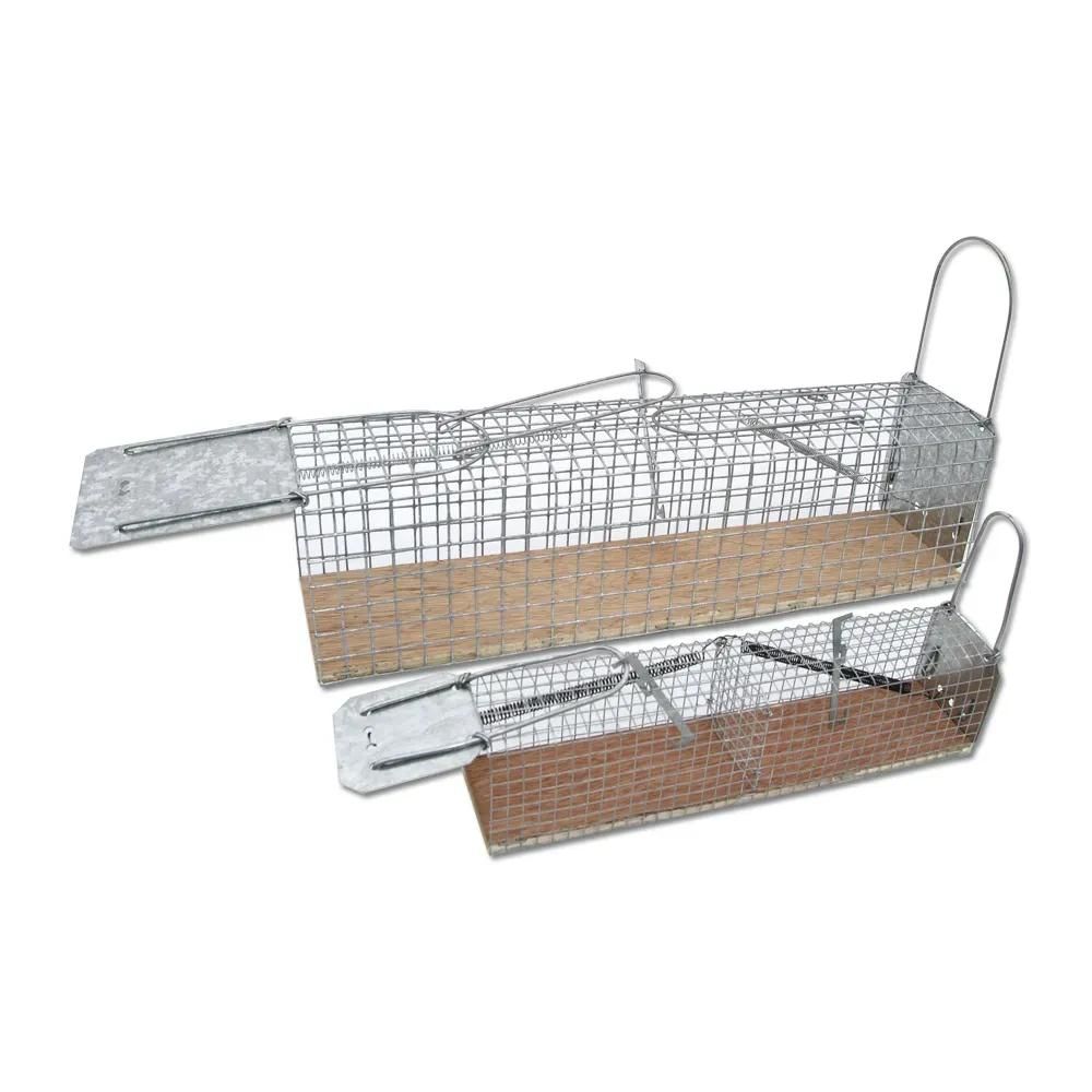 Cage-piège à rat à 2 entrées, 235 × 80 × 100 mm