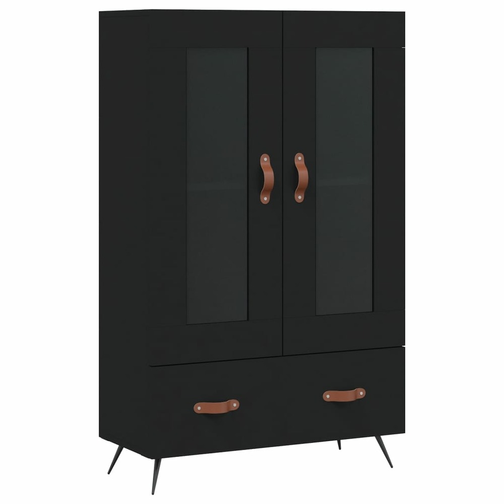 Buffet bahut commode armoire meuble de rangement organisateur cuisine salle de séjour salon haut 69,5 x 31 x 115 cm bois d'in