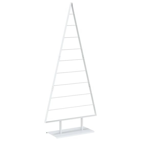 Arbre de noël en métal kuopio 210 cm acier blanc