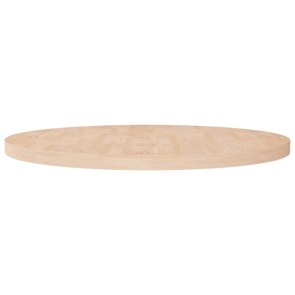 Dessus de table rond ø90x4 cm bois de chêne massif non traité