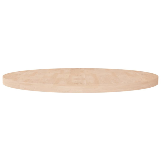 Dessus de table rond ø90x4 cm bois de chêne massif non traité