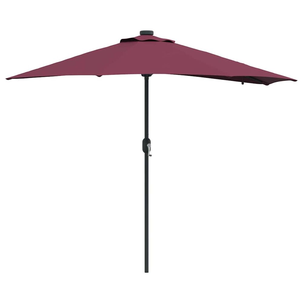 Parasol de jardin bordeaux 294 x 150 x 223 cm