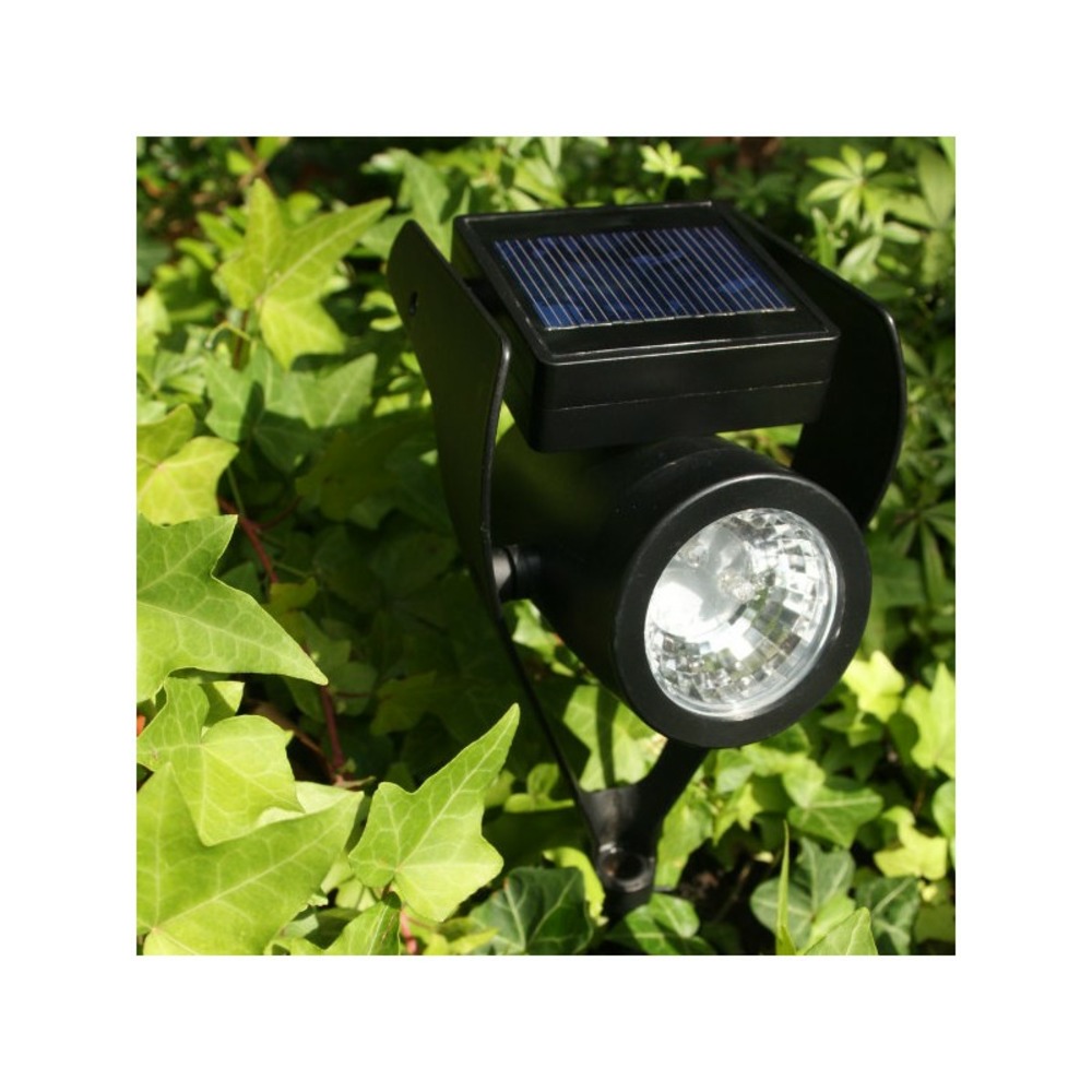 Projecteur spot solaire power spot medium noir 30 lumens