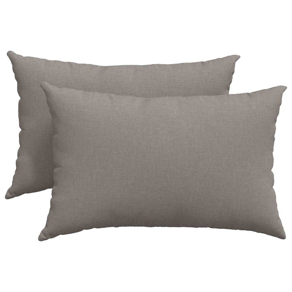 Coussins de canapé 2 pcs taupe 60 x 40 cm tissu