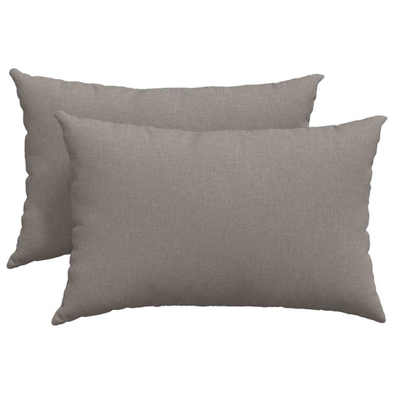 Coussins de canapé 2 pcs taupe 60 x 40 cm tissu