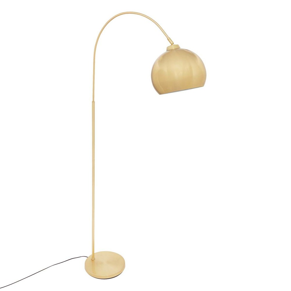 Lampadaire arche floris doré h177cm