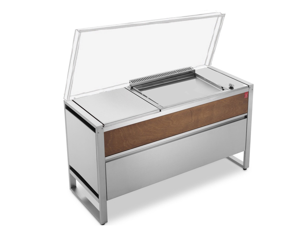 Table fermée oasi 142c + plancha oasi 55 electrique