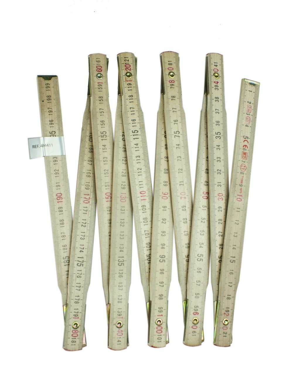 Mètre pliant de menuisier bois fischer darex, 2 m