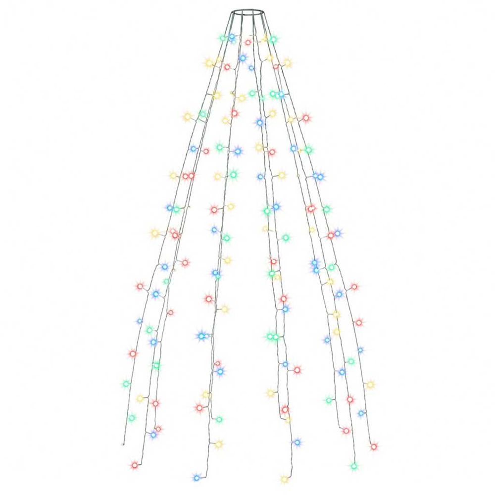 Guirlande lumineuse d'arbre de noël 150 led colorées 150 cm