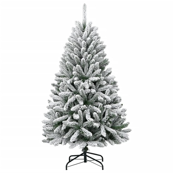 Sapin de noël artificiel à charnières avec neige floquée 150 cm