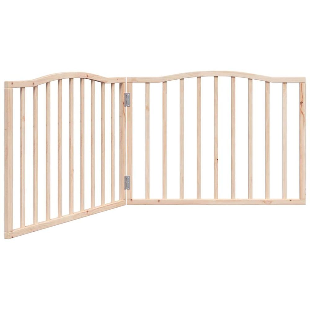 Barrière pour chien pliable 2 panneaux 160 cm bois de peuplier