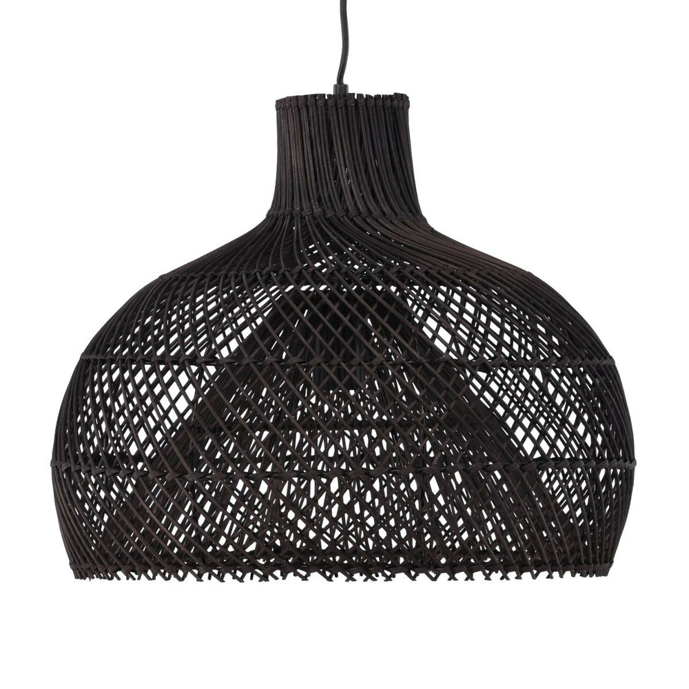 Lampe suspension en rotin 