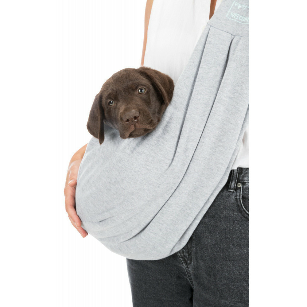 Sac ventral soft pour chiot, taille 22 × 20 × 60 cm jusqu'à: 5 kg.