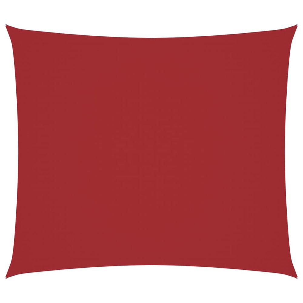 Voile de parasol tissu oxford rectangulaire 2,5x3 m rouge