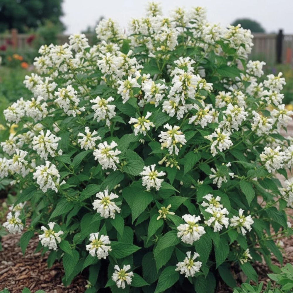 Herbe aux chats - menthe des chats white dreams, nepeta lot de 3 godets