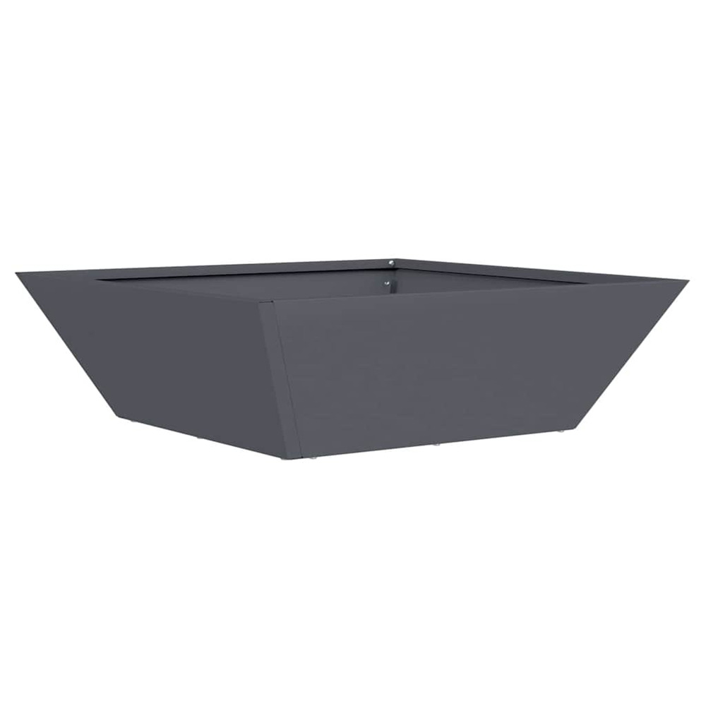Cache-pot de jardin anthracite 50 x 50 x 15 cm