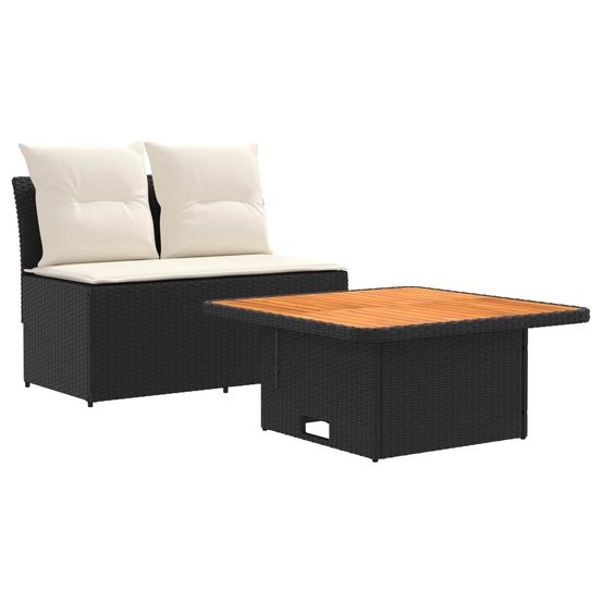 2 pièce canapé du milieu de jardin avec table relevable