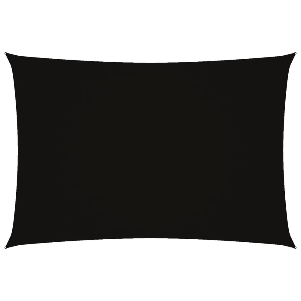 Voile de parasol tissu oxford rectangulaire 2,5x4,5 m noir