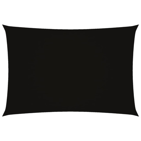 Voile de parasol tissu oxford rectangulaire 2,5x4,5 m noir