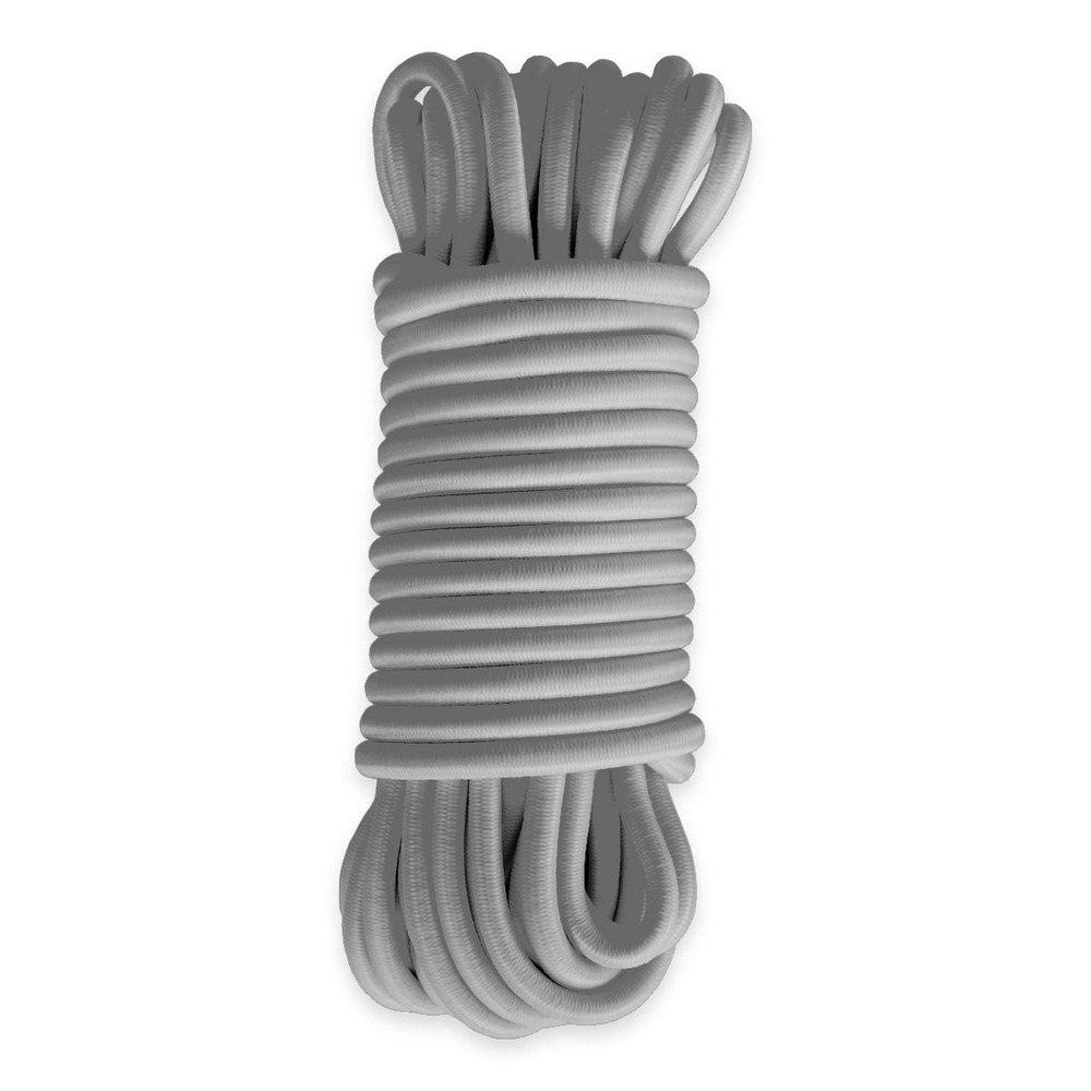 Sandow élastique gris 15 mètres - qualité pro tecplast 9sw - diamètre 9mm