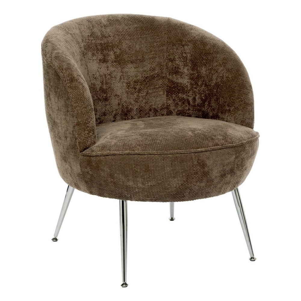 Fauteuil tildae en tissu moccha l69xl63xh71 cm