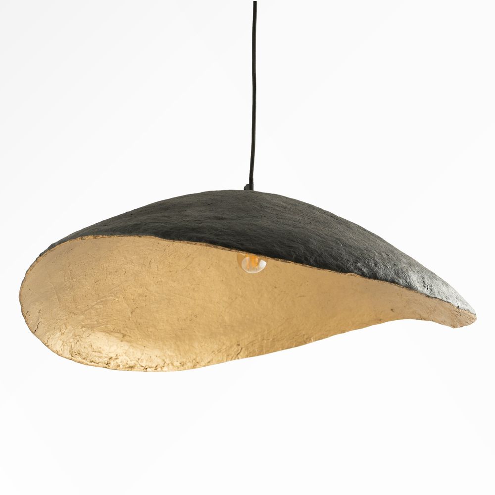 Milano-suspension en papier et fil noir 71 cm