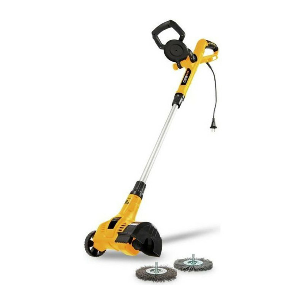 Désherbeur téléscopique électrique powerplus powxg6650 - extracteur de mauvaises herbes, 400 w, avec brosse en nylon et en a