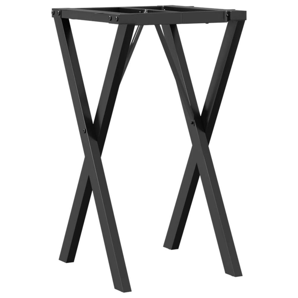 Pieds de table à manger cadre en x 40x40x73 cm acier