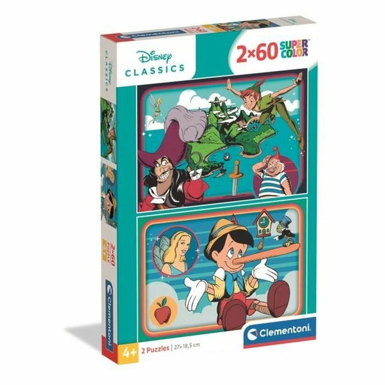 2 puzzles 60 pièces disney classic