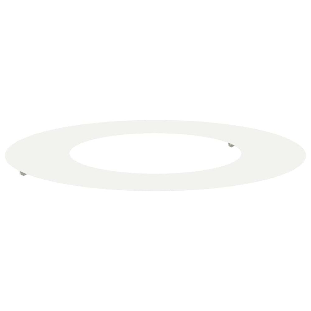 Adapté pour anneau d'arbre plat blanc ø40/70 cm acier
